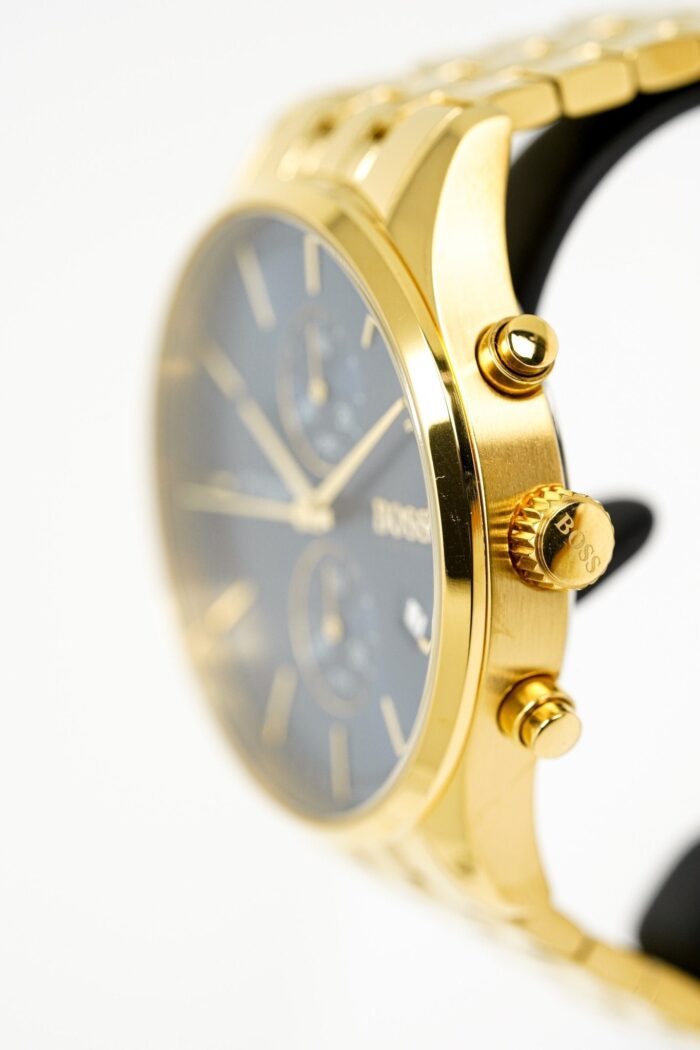 Hugo Boss Men's Watch Associate Yellow Gold Blue - HB1513841 - Image 5